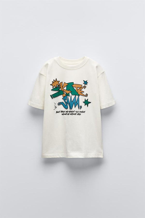 ZARA SKATER PRINT T-SHIRT